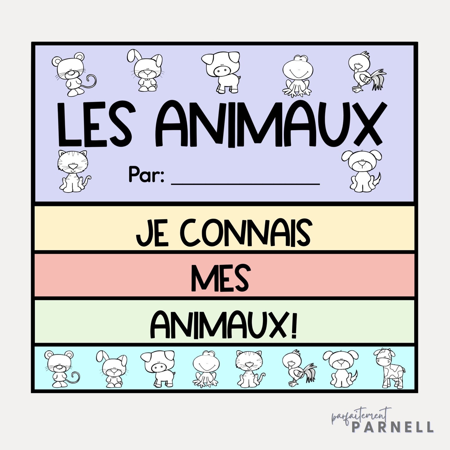 French Animal Bundle | les animaux