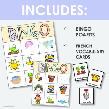 French Spring Bingo | le printemps