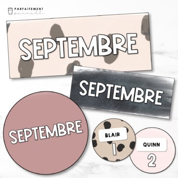 French Boho Animal Birthday Posters | Affichage des anniversaires