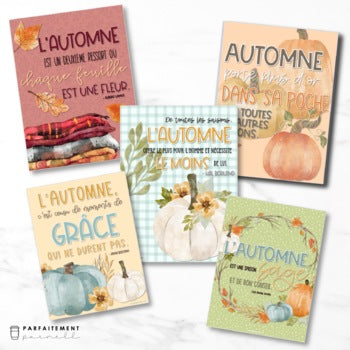 French Growth Mindset & Inspirational Posters - Volume 12 | Autumn
