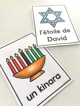 French December Celebrations Posters | les célébrations