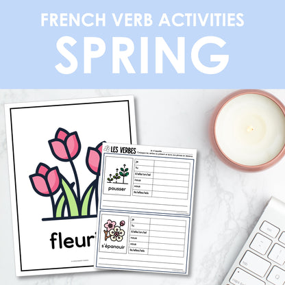 French Verb Activities | Spring | le printemps