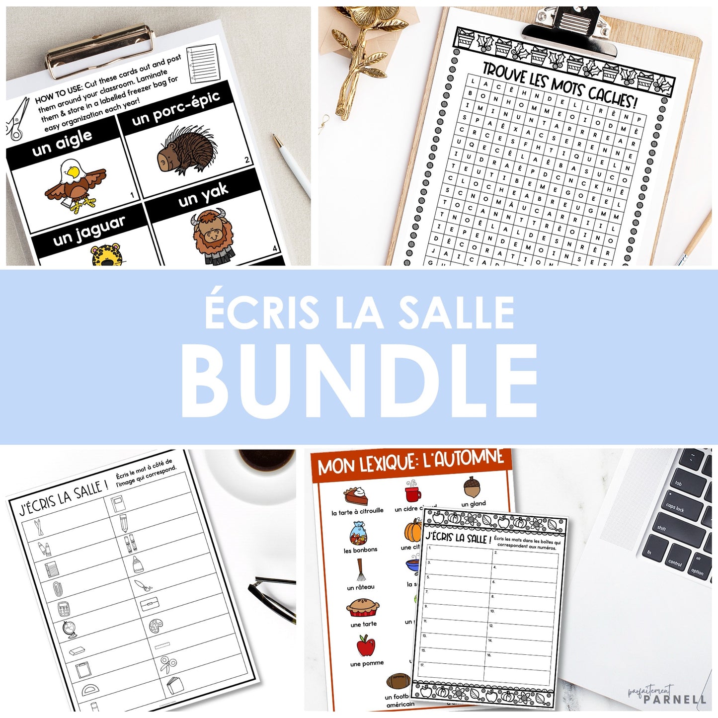 French Write the Room | Écris la salle - Growing Bundle