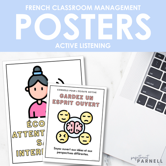 French Classroom Management | Active Listening Posters