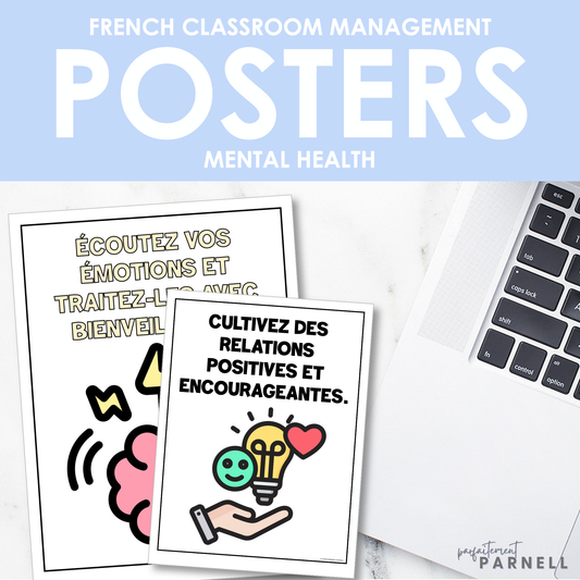 French Classroom Management | Mental Health Posters