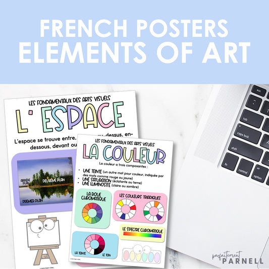 French Elements of Art - les fondamentaux des arts visuels | Classroom Posters