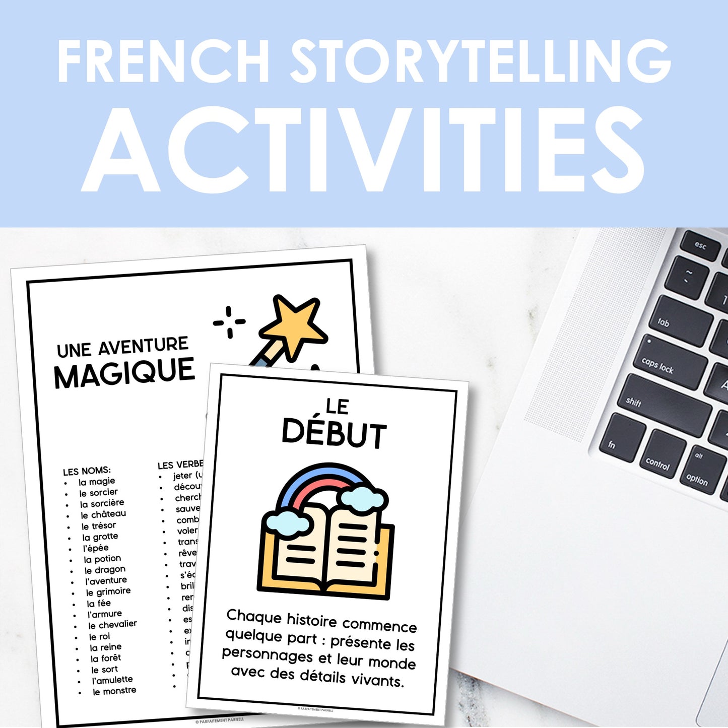 French Storytelling Templates | Écrire une histoire