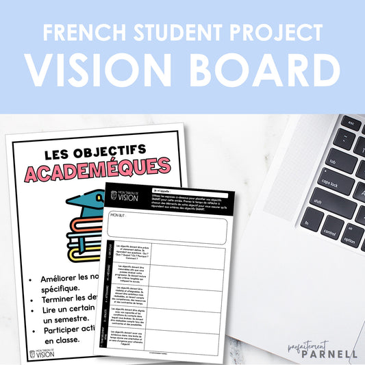 French Vision Board Project | Mon tableau de vision