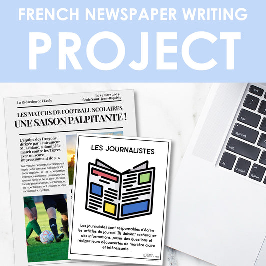 French Collaborative Newspaper Writing Project | Écrire un article de presse