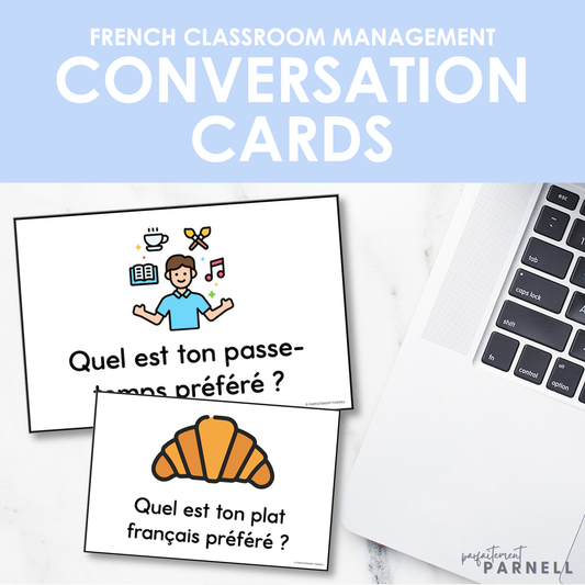 French Classroom Management | Conversation Cards