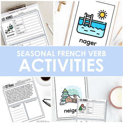 French Verb Activities | Seasons Edition