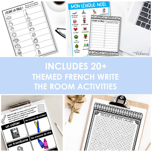 French Write the Room | Écris la salle - Growing Bundle