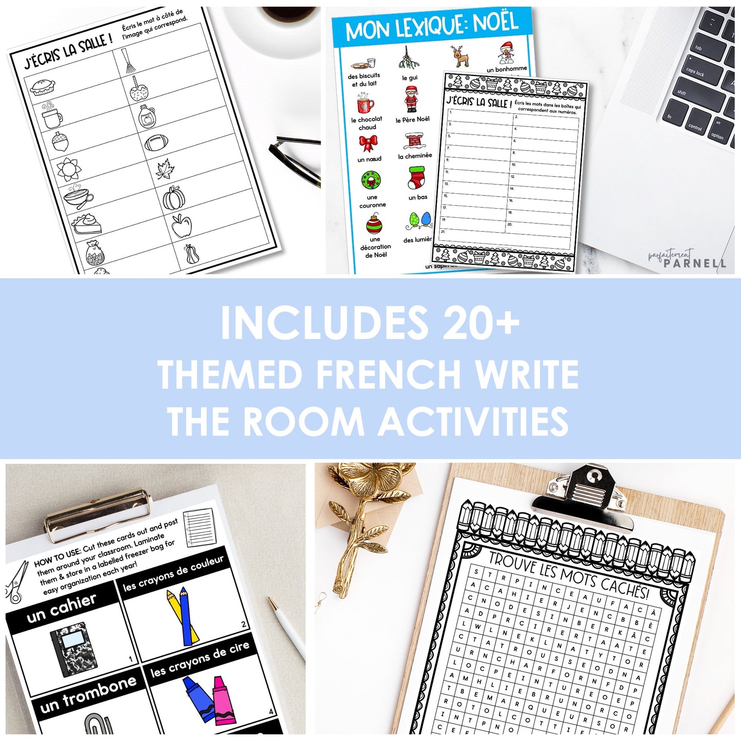 French Write the Room | Écris la salle - Growing Bundle