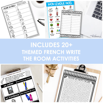 French Write the Room | Écris la salle - Growing Bundle