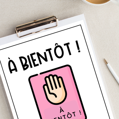 French Classroom Management | French Greetings Posters