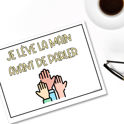 French Classroom Management | Classroom Rules Posters