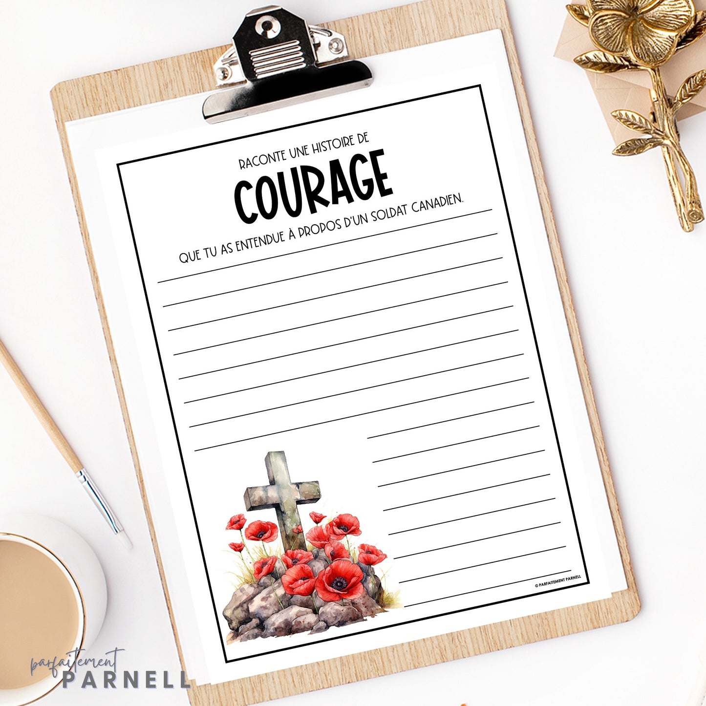 French Remembrance Day-Themed Journal Prompts | le Jour du Souvenir