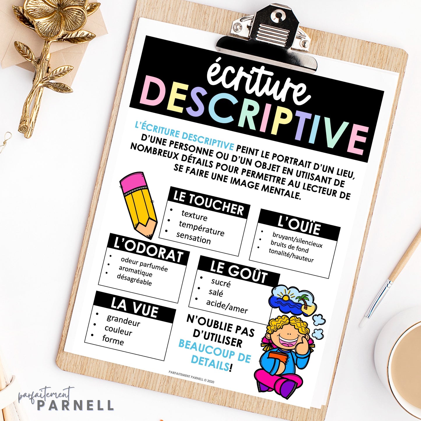 Editable FRENCH Text Type Posters | Printable & Digital