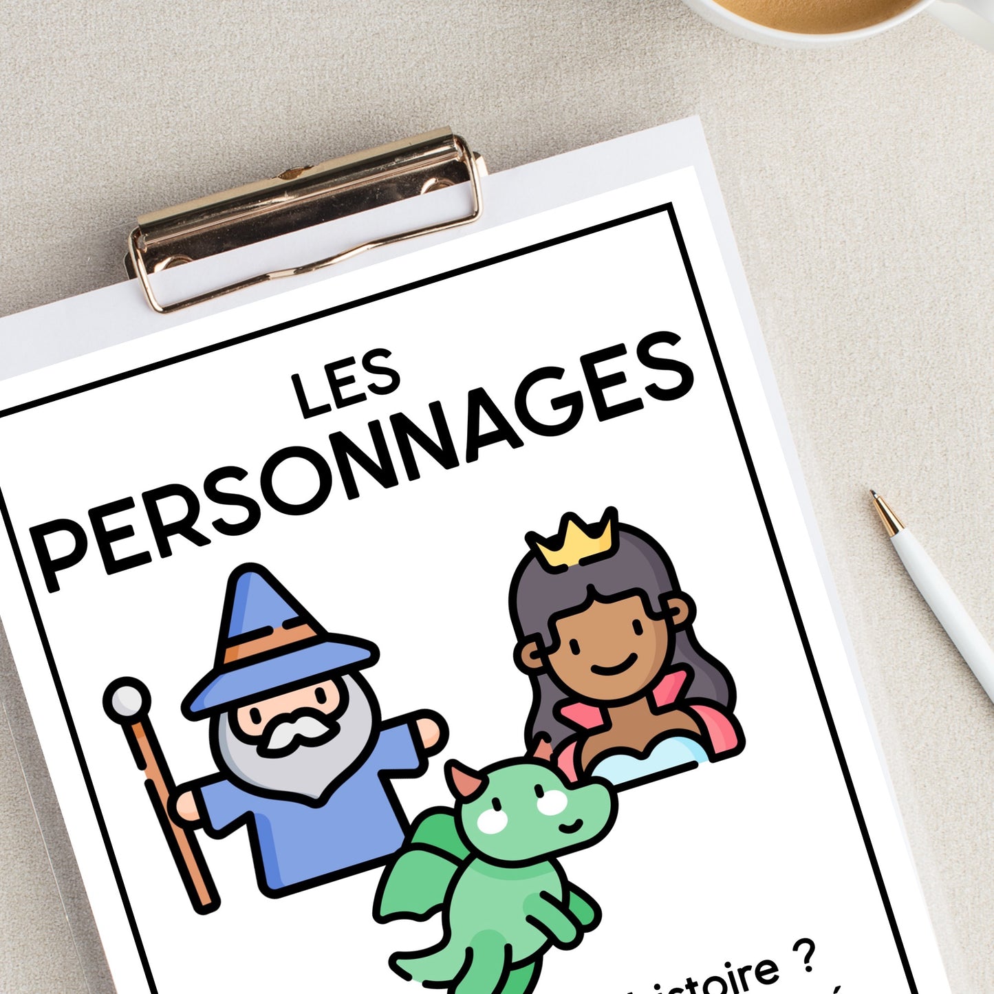 French Storytelling Templates | Écrire une histoire