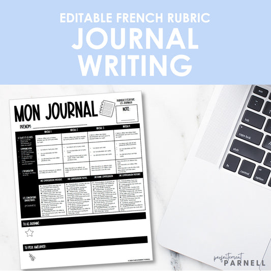 French Journal Rubric - Mon Journal