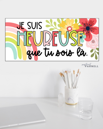 French Spring Bulletin Board | Happy you're here