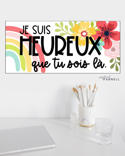 French Spring Bulletin Board | Happy you're here