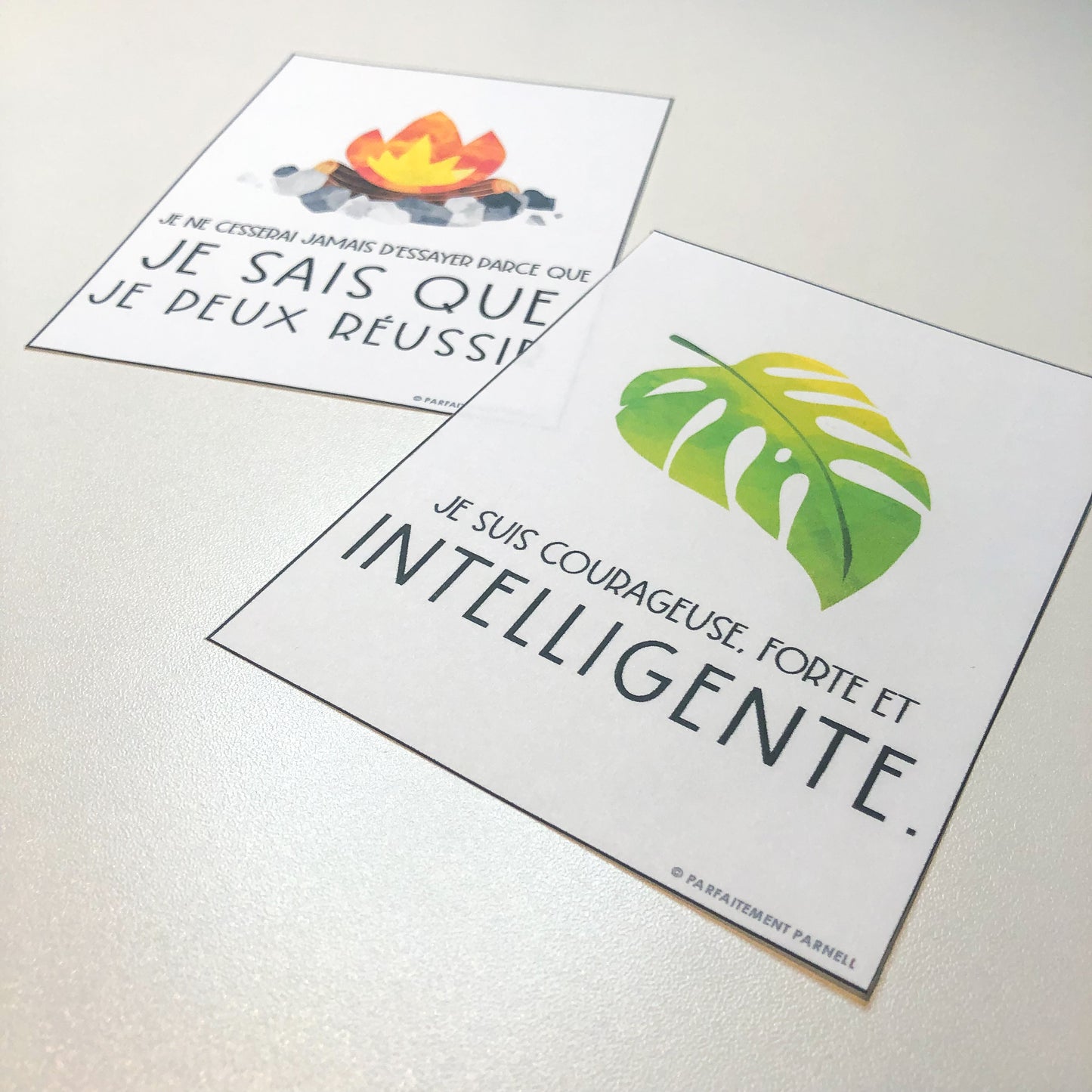 French Positive Affirmation Cards