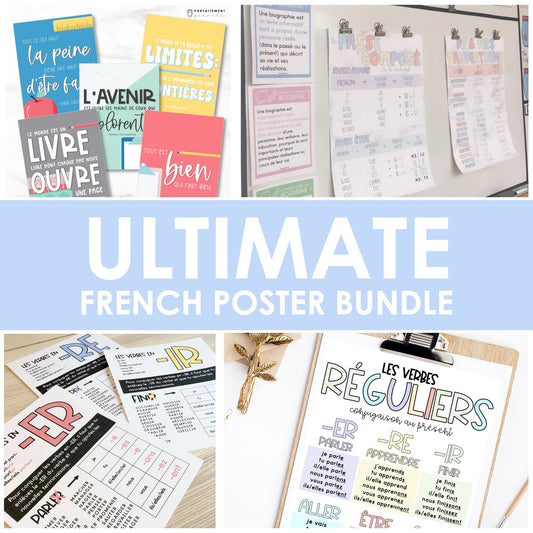 Ultimate French Classroom Poster Bundle