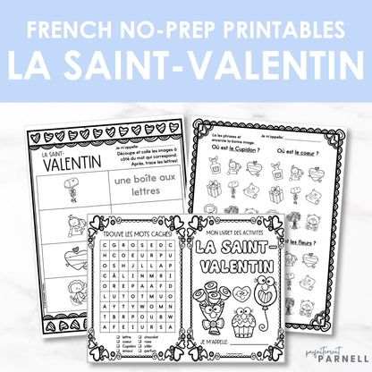 La Saint-Valentin - French Valentine's Day Printables & Activity Booklet