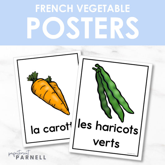 French Vegetable Posters | les légumes