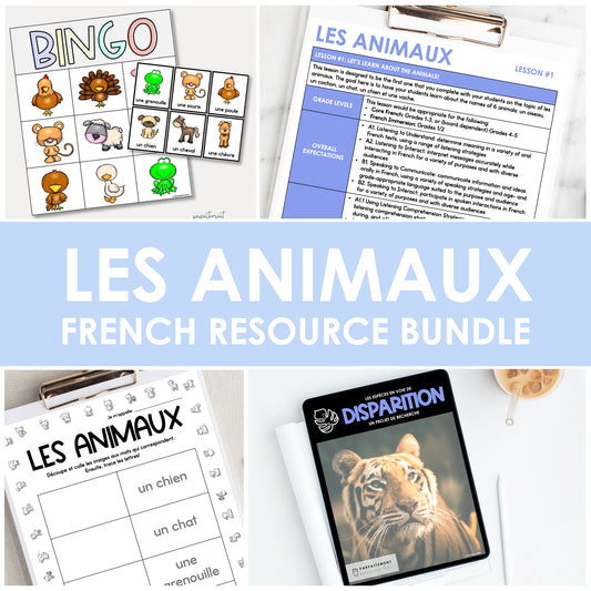 French Animal Bundle | les animaux