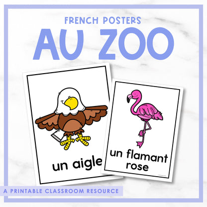 French Zoo Posters | au zoo