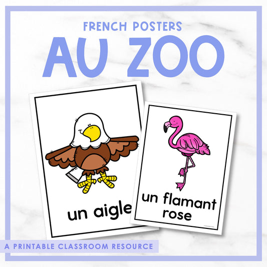 French Zoo Posters | au zoo