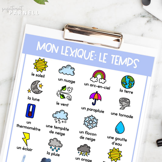 French Weather Bundle | le temps et la météo
