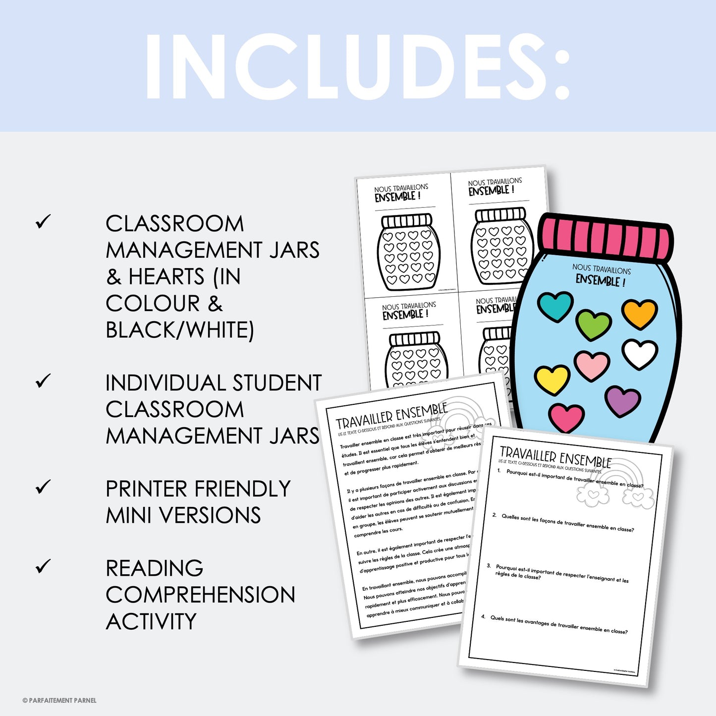 French Classroom Management System | Jars & Hearts