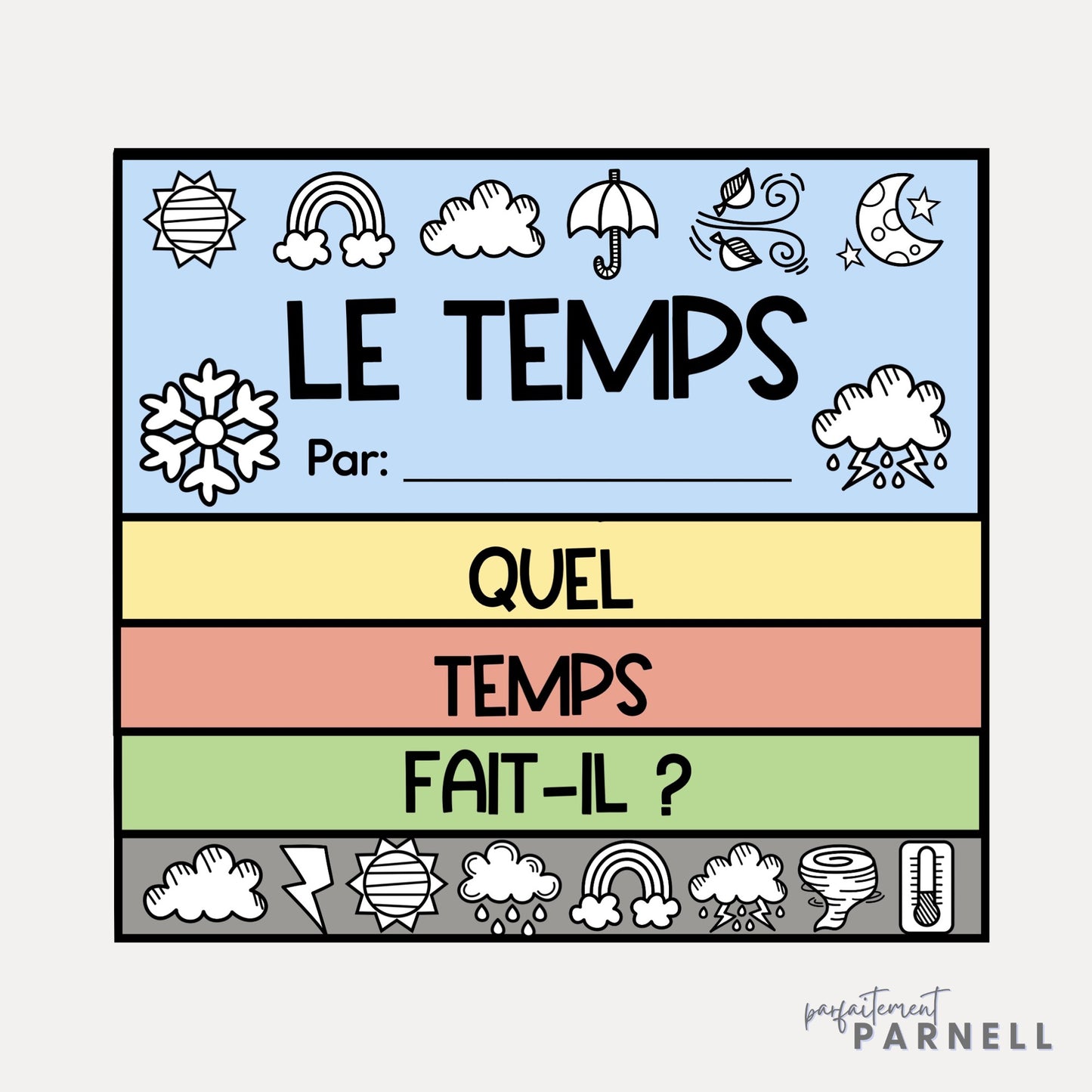 French Weather Bundle | le temps et la météo