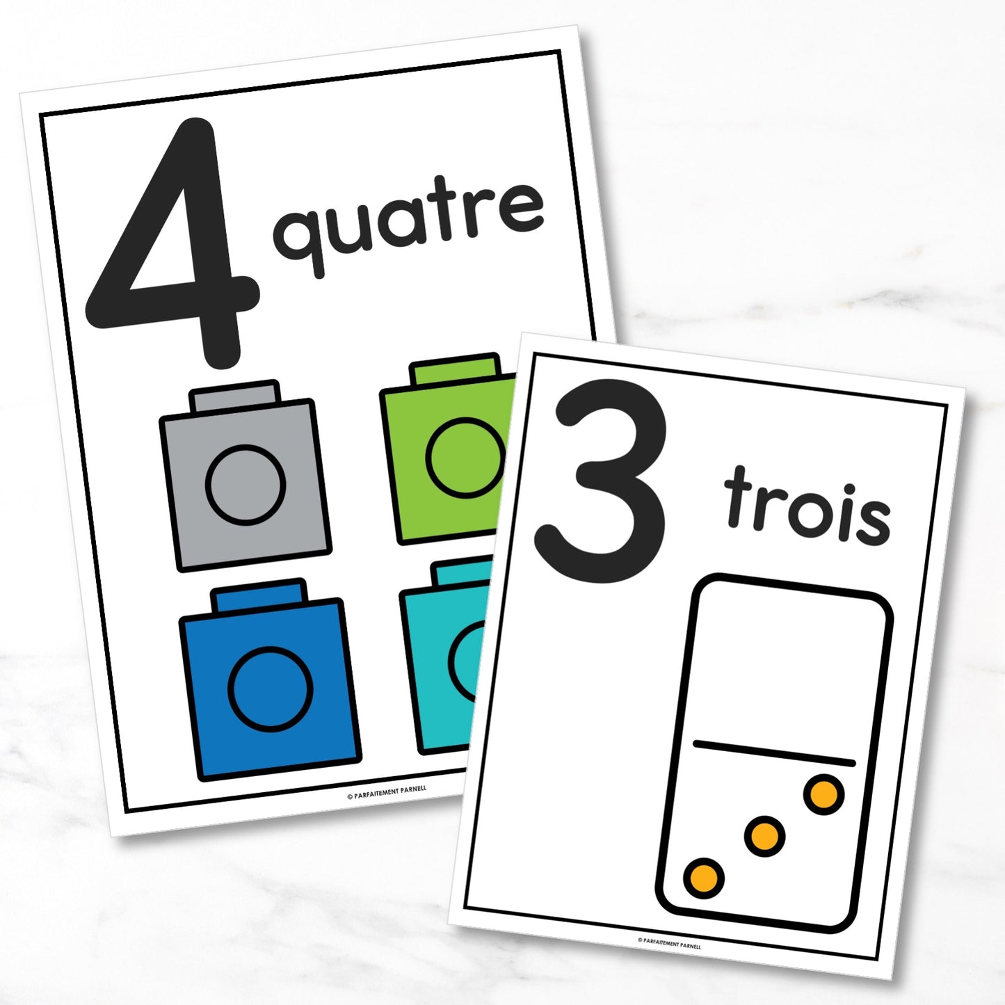 French Number Posters | les numéros 0 à 10