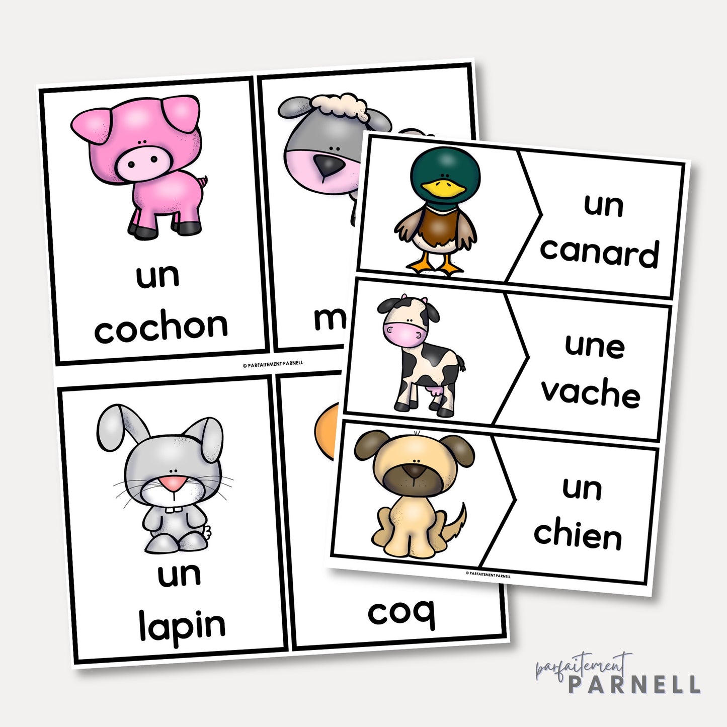 French Animal Bundle | les animaux