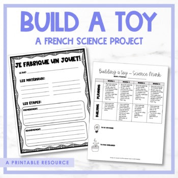 French Build A Toy Project - Grade 3 Forces