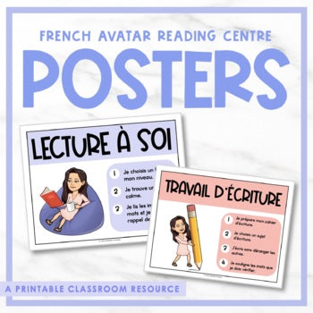 French Reading Centre Posters
