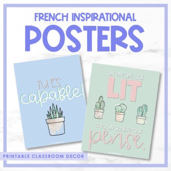 French Growth Mindset & Inspirational Posters - Volume 2