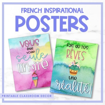 French Growth Mindset & Inspirational Posters - Volume 3