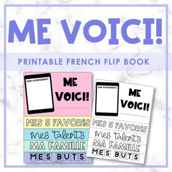 ME VOICI! French Flip book