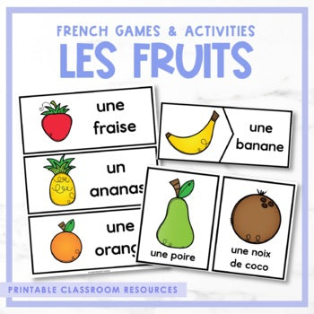 French Fruit Games & Activities | les fruits