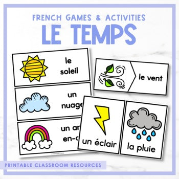 French Weather Games & Activities - le temps