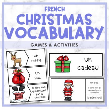 French Christmas Vocabulary Activities - Noël