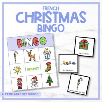 French Christmas - Noël Bingo