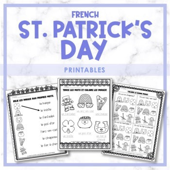 La Saint-Patrick - French St. Patrick's Day Printables & Activity Booklet