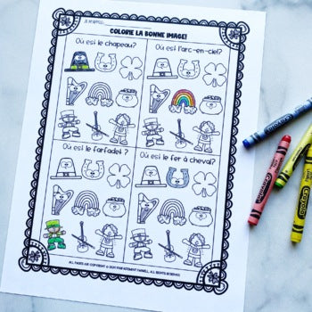 La Saint-Patrick - French St. Patrick's Day Printables & Activity Booklet