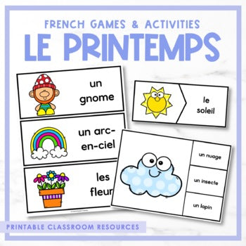 French Spring Games & Activities | le printemps